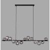 SCHÖNER WOHNEN-Kollektion DUBAI LED Balkenpendelleuchte 13-flammig rauchfarbenes Glas 3000 Kelvin 350 Lumen 3 Watt Länge 118 cm