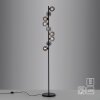 Schöner Wohnen-Kollektion DUBAI Stehlampe Stehleuchte 9-flammig rauchfarbene Glasschirme