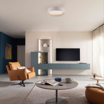 Schöner Wohnen-Kollektion TAVOLI sandfarbene LED-Deckenleuchte 1400 lm 2700-6500 K
