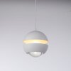 SCHÖNER WOHNEN-Kollektion LINI LED weiße Kugel-Pendelleuchte mit klarem Glasschirm, 3000 K
