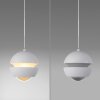 SCHÖNER WOHNEN-Kollektion LINI LED weiße Kugel-Pendelleuchte mit klarem Glasschirm, 3000 K
