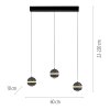SCHÖNER WOHNEN-Kollektion LINI LED 3-flammige Pendelleuchte Esstischleuchte