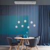 Schöner Wohnen-Kollektion LINI 7-flammige LED Pendelleuchte weiß transparent