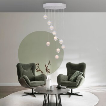 Schöner Wohnen-Kollektion LINI LED Kaskaden-Pendelleuchte 10-flammig 55 cm