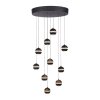 SCHÖNER WOHNEN-Kollektion LINI LED Glaskugel-Pendelleuchte 10-flammig dimmbar