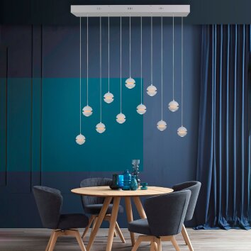 Schöner Wohnen-Kollektion LINI LED höhenverstellbare Pendelleuchte 11-flammig