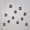 SCHÖNER WOHNEN-Kollektion LINI LED 11-flammige Pendelleuchte mit transparenten Glaskugeln