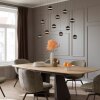 SCHÖNER WOHNEN-Kollektion LINI LED 11-flammige Pendelleuchte mit transparenten Glaskugeln