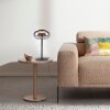 SCHÖNER WOHNEN-Kollektion SIA moderne LED Tischleuchte rauchfarbener Glasschirm