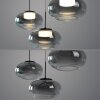 SCHÖNER WOHNEN-Kollektion SIA LED 3-flammige Pendelleuchte mit rauchfarbenen Glasschirmen
