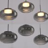SCHÖNER WOHNEN-Kollektion SIA LED 3-flammige Pendelleuchte mit rauchfarbenen Glasschirmen