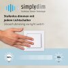 Schöner Wohnen-Kollektion SIA LED Deckenleuchte mit rauchfarbenem Glasschirm