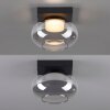 Schöner Wohnen-Kollektion SIA LED Deckenleuchte mit rauchfarbenem Glasschirm