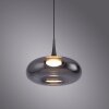 SCHÖNER WOHNEN-Kollektion POSH LED Pendelleuchte mit rauchfarbenem Glasschirm, Länge 22 cm