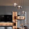 SCHÖNER WOHNEN-Kollektion POSH LED Esstisch-Pendelleuchte 5-flammig mit Rauchglas