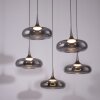 SCHÖNER WOHNEN-Kollektion POSH LED Esstisch-Pendelleuchte 5-flammig mit Rauchglas