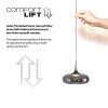 Schöner Wohnen-Kollektion POSH LED Pendelleuchte 7-flammig mit rauchfarbenen Glasschirmen 140 cm 3000 K 1100 lm 6,3 W