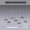 Schöner Wohnen-Kollektion POSH LED Pendelleuchte 7-flammig mit rauchfarbenen Glasschirmen 140 cm 3000 K 1100 lm 6,3 W