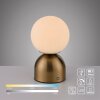 SCHÖNER WOHNEN-Kollektion RUDI LED goldfarbene Kugel-Tischleuchte, Tischlampe mit Touchdimmer