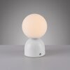 Schöner Wohnen-Kollektion RUDI LED Kugel-Tischleuchte mit weiß mattem Glasschirm und Touchdimmer