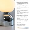 Schöner Wohnen-Kollektion RUDI kabellose LED Tischleuchte in Chrom mit Touchdimmer