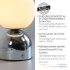 Schöner Wohnen-Kollektion RUDI kabellose LED Tischleuchte in Chrom mit Touchdimmer