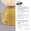 SCHÖNER WOHNEN-Kollektion LED Akku-Tischleuchte Kugel mit mattweißem Glasschirm