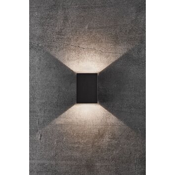 Nordlux FOLD Außenwandleuchte LED Schwarz, 2-flammig