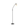 Leuchten Direkt Stehlampe LOKI, flexibler Bogenarm, verstellbar, 3000 Kelvin warmweiß