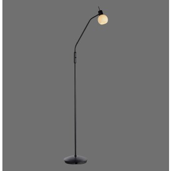 Leuchten Direkt Stehlampe LOKI, flexibler Bogenarm, verstellbar, 3000 Kelvin warmweiß