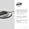Leuchten Direkt LED Ring-Deckenleuchte KORSA mit Querbalken, 3000 Kelvin warmweiß