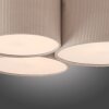 Leuchten Direkt Deckenleuchte DURO, 3 gerippte Schirme in Beige, 3000 Kelvin warmweiß