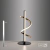 Leuchten Direkt LED Tischleuchte EMANDA mit Messing-Spirale, 3000 Kelvin warmweiß