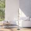 Leuchten Direkt LED Stehlampe EMANDA, messingfarbene Spiralleiste, 3000 Kelvin warmweiß