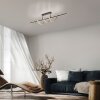 Leuchten Direkt LED Geschwungene Deckenleuchte Emanda, Messingbögen, 3000 Kelvin warmweiß
