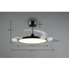 Reality LED Deckenventilator Kasfjord, Lichtfarbe einstellbar 2700-6500 Kelvin