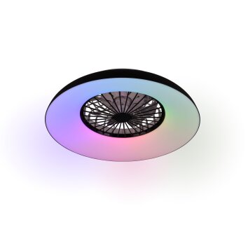 Reality LED Deckenventilator Svaerholt, RGB, Lichtfarbe einstellbar 2700-6500 Kelvin