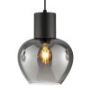 Brilliant Pendelleuchte Ligari mit 3 rauchfarbenen Glasschirmen, Länge 23 cm