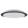 Brilliant Leuchten, moderne LED Deckenleuchte Vittoria, flach und rund, mit weißem Schirm