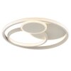 Brilliant beige LED Deckenleuchte Runda, Memoryfunktion, flach-rund, 3000 Kelvin warmweiß