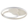Brilliant beige LED Deckenleuchte Runda, Memoryfunktion, flach-rund, 3000 Kelvin warmweiß