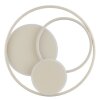 Brilliant beige flache LED Deckenleuchte Runda, Lichtfarbe einstellbar 3000-6500 Kelvin