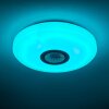 Hemlo Deckenleuchte LED Weiß, 1-flammig, Fernbedienung, Farbwechsler