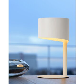 Lucide KNULLE Tischlampe Weiß, 1-flammig Lucide KNULLE Tischlampe Weiß, 1-flammig