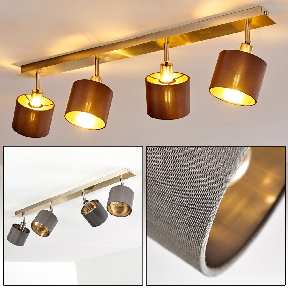 Tibro Deckenleuchte Messing, Nickel-Matt, 4-flammig main product photo