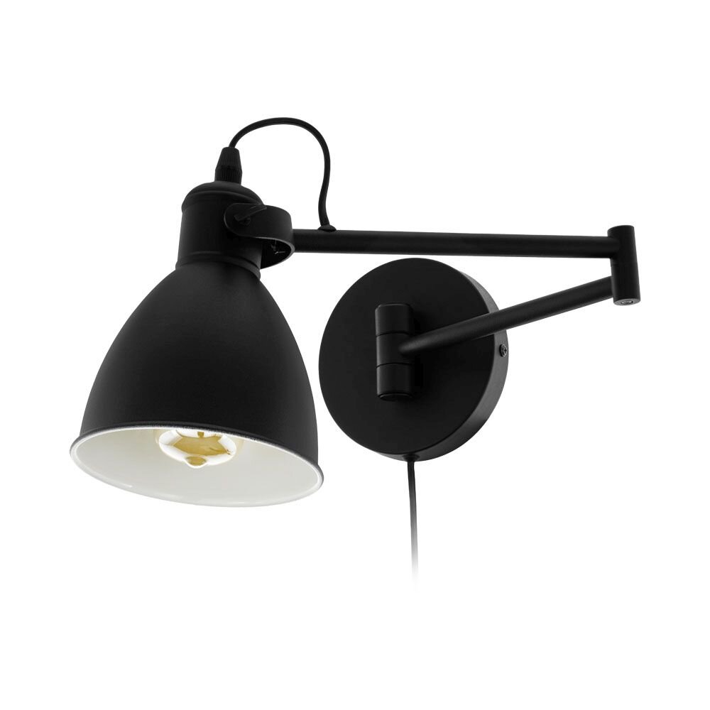 Eglo SAN PERI Wandleuchte Schwarz, 1-flammig main product photo