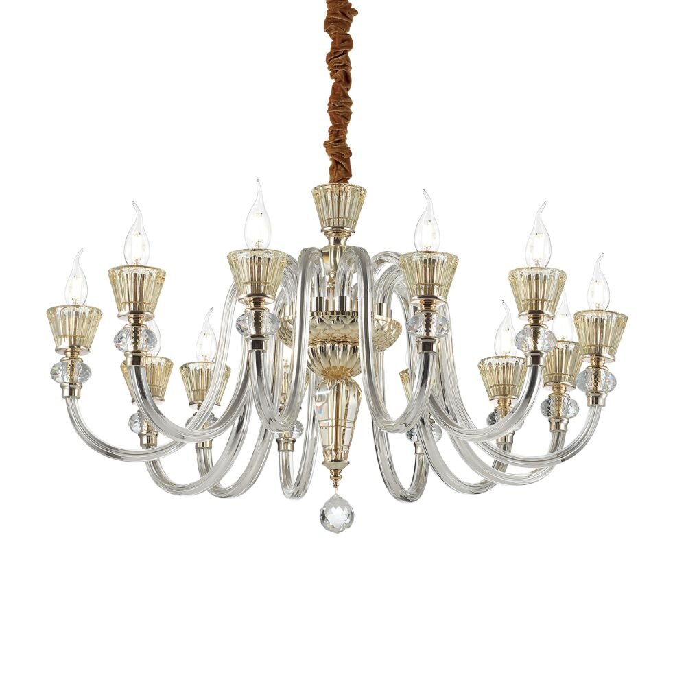 Ideal Lux STRAUSS Kronleuchter Gold, 12-flammig main product photo