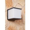 Lutec CUBE Außenwandleuchte Anthrazit, 1-flammig