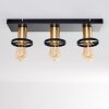 Alvesta Deckenleuchte Gold, Messing, Schwarz, 3-flammig