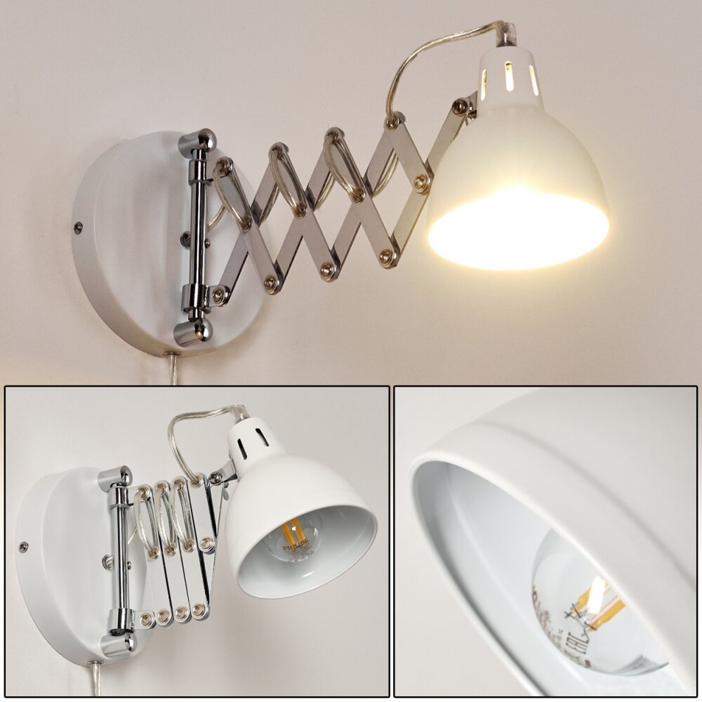 Saxon Wandleuchte Weiß, 1-flammig main product photo